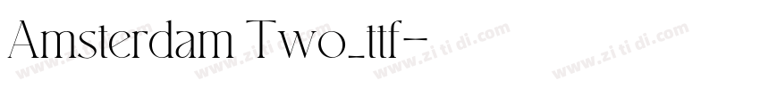 Amsterdam Two_ttf字体转换